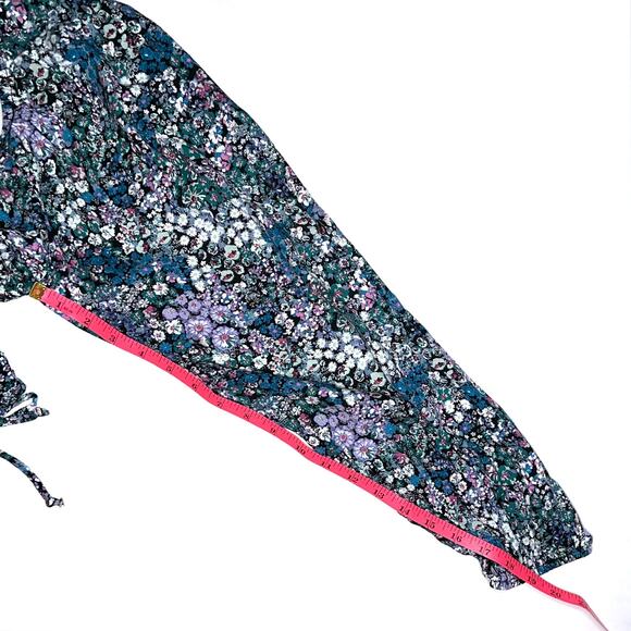 NWT Wild Fable Cropped Floral Bishop Sleeve Top Size XS - Picture 14 of 14